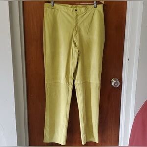 Vintage Neon Zebra Leather Pants